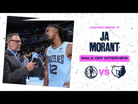 Ja Morant Walk off Interview | Grizzlies vs. Mavericks