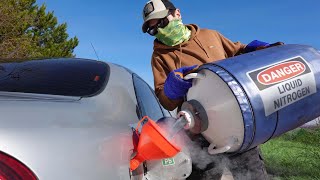 We Filled Up a CAR with Liquid Nitrogen! Nobody expected THIS to happen…