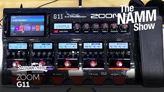 Video thumbnail for Zoom G11 Guitar Multi-effects Pedal at Winter NAMM 2020 by Sweetwater