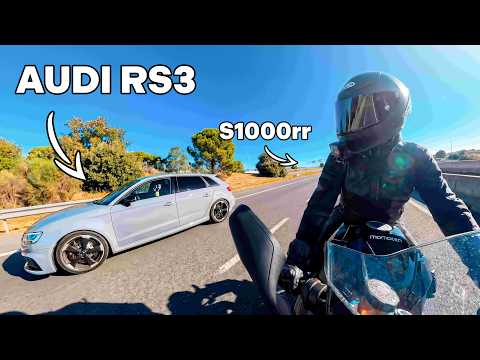 A FONDO CONTRA un RS3 +400cv | RUTA con la NUEVA BMW S1000RR