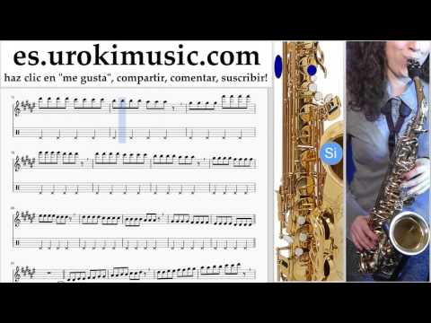 Como Tocar Saxofon contralto Major Lazer, Justin Bieber - Cold Water Parte#1 Clases Notas Musicales