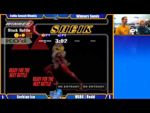 Cville Smash - Serbian Ice (Sheik) Vs Redd (Falco) - Winners Semis - Melee