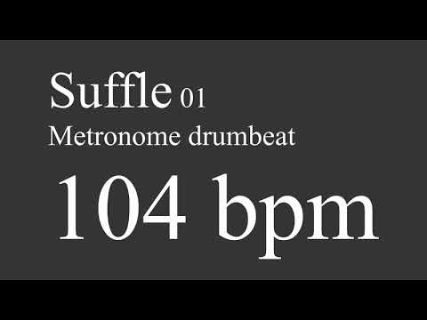 104 bpm suffle drumbeat metronome 01