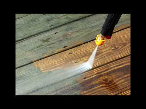 Pressure washing wood decks-- The EASY Way