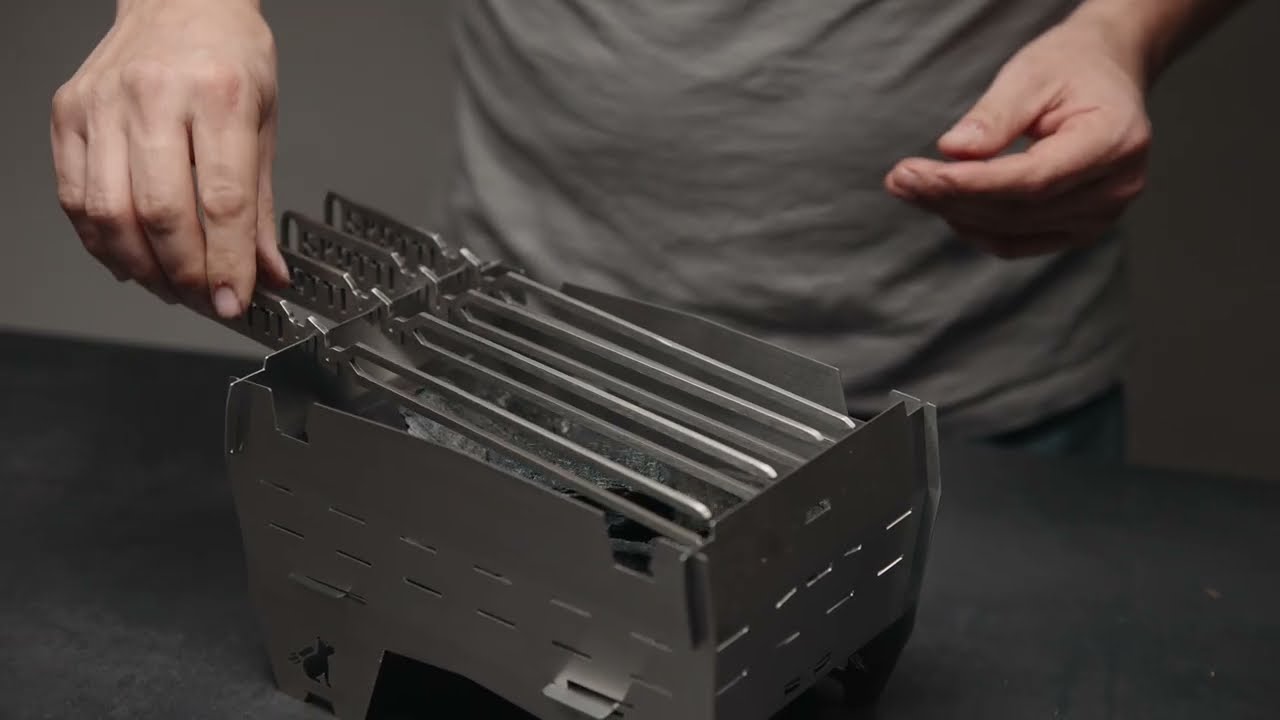 Skotti Camping-Grill Mini, Edelstahl