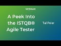A Peek Into The ISTQB Agile Tester Tal Pe Er
