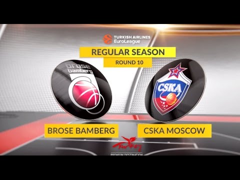EuroLeague Highlights RS Round 10: Brose Bamberg 88-90 CSKA Moscow
