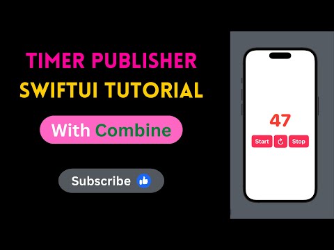 How to create a Timer Publisher with Combine in SwiftUI iOS Project