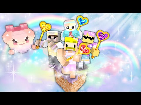 『ゆめかわ』なワンブロックでエンドラ討伐！！【マイクラ】