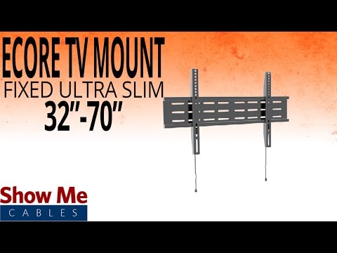 How To Install A Ultra Slim TV Mount For TV's Between 32" To 70" #17-515-002