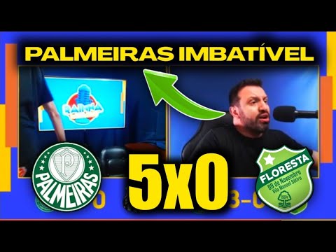 REAÇÕES SHOW - PALMEIRAS NA SEMIFINAL - PALMEIRAS 5X0 FLORESTA [ COPINHA 2023]