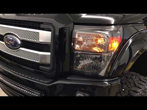 2016 Ford F-350 SuperDuty Recon 264293BK Tail Lights and 264116BKHP 3rd Brake Light