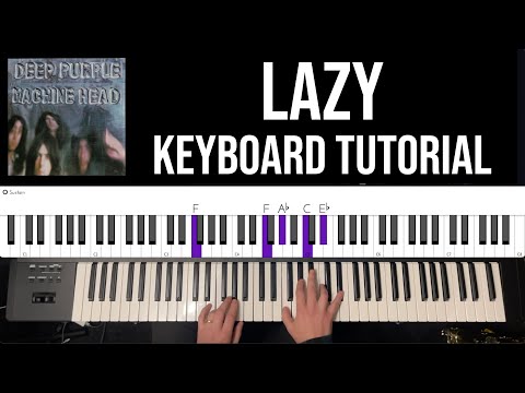 How To Play Lazy — Deep Purple on Keyboards [Playthrough · No Talking]