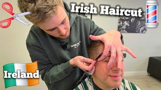 🇮🇪 The Modern Irishman Makeover: Haircut & Shave in Ballina, Ireland 🍀💈