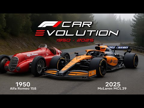 F1 Car Evolution (1950-2025) | The Most Iconic Formula 1 Cars of Each Era