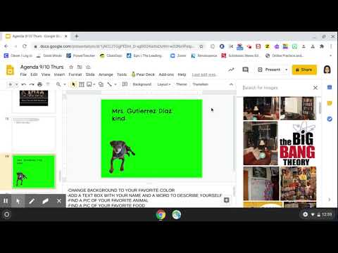 How to edit a slide in Google Slides