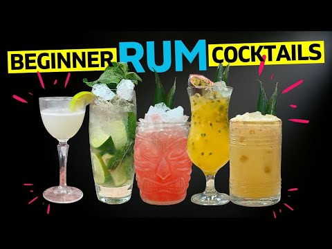 The 5 Rum Cocktails EVERY BEGINNER needs to know
