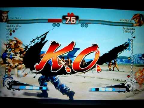 ACE E I RIN [Guile] vs Kentasyue [Adon] SSF4 Japanese Online Ranked Matches