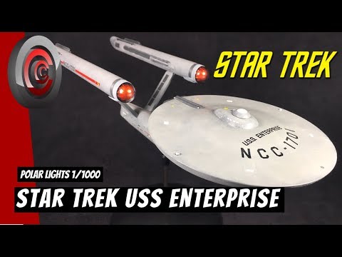 Star Trek USS Enterprise 1/1000 Polar Lights-Cool Custom Collectibles