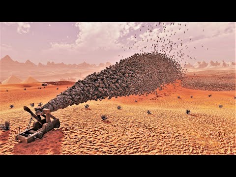 INSANE SUPER CATAPULT vs 1 MILLION SPARTANS - Ultimate Epic Battle Simulator 2 | UEBS 2