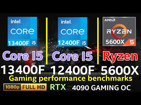 I5 13400F VS I5 12400F VS R5 5600X GAMING TEST 1080p + RTX 4090 GAMING OC. Who is the best