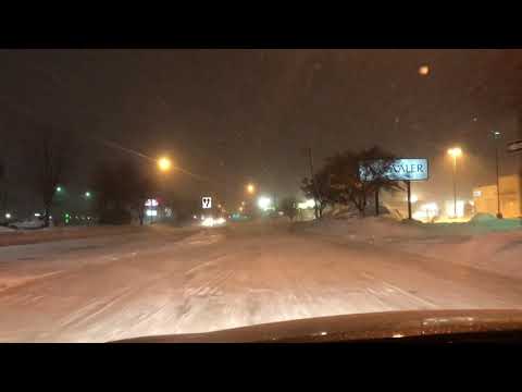 Blizzard warning Fargo ND/ Road condition
