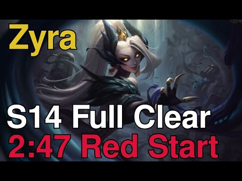 Zyra Jungle Clear | 2:47 Red Start 1 Smite | Fastest clear in the game
