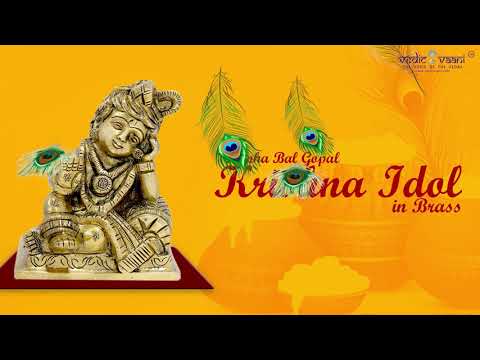 Nanha Bal Gopal Krishna Idol in Brass video