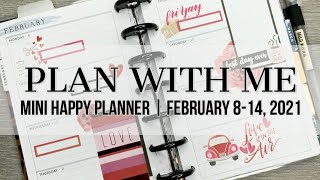 Plan with Me | Mini Happy Planner | February 8-14, 2021 #happyplanner