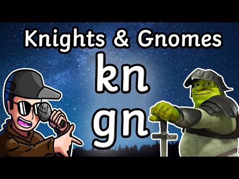KN GN DIGRAPHS | Knights and Gnomes | A Spelling Rap Song |
