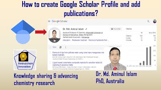 How to create Google Scholar Profile and add publication