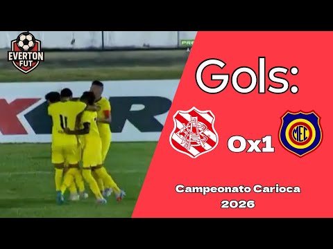 Gol: Bangu 0x1 Madureira - Campeonato Carioca 2026