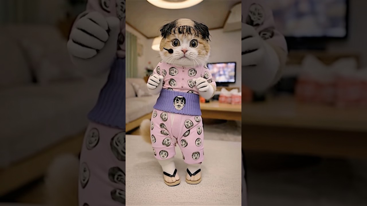 変なおじさん猫ダンス #変なおじさん #志村けん #猫ダンス #klingai #catdance