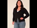 thumbnail: Base Level Curvy fijngebreid vest Yvonne zwart