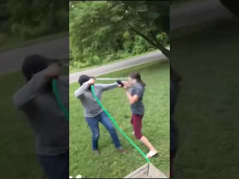 Man Soaks Neighbors With Garden Hose 😳