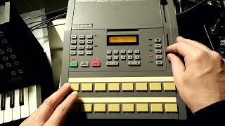 Video thumbnail for Alesis HR-16 Drum Machine from 1987 by Bata