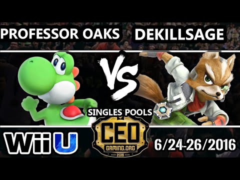 CEO 2016 Smash 4 - Cr | Dekillsage (Fox) Vs. Professoroaks (Yoshi) SSB4 Tournament - Smash Wii U