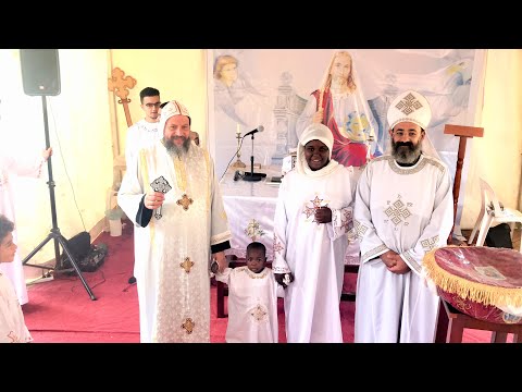 HG Bishop Youssef: Baptism, Chrismation, Liturgy, Homily, Hymns, Procession @ SUS Diocese~Uganda2019