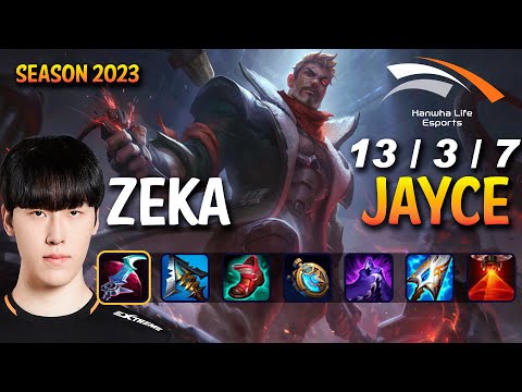HLE Zeka JAYCE vs RUMBLE Top - Patch 13.22 KR Ranked