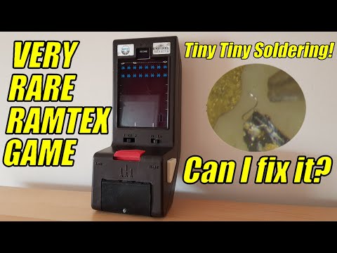 Repairing / Restoration Of A Very Rare Ramtex Space Invader / Blockbuster Vintage Video Game