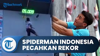 Viral Detik-detik 'Spiderman Indonesia' Pecahkan Rekor Dunia, Panjat Tebing 15 Meter dalam 5 Detik