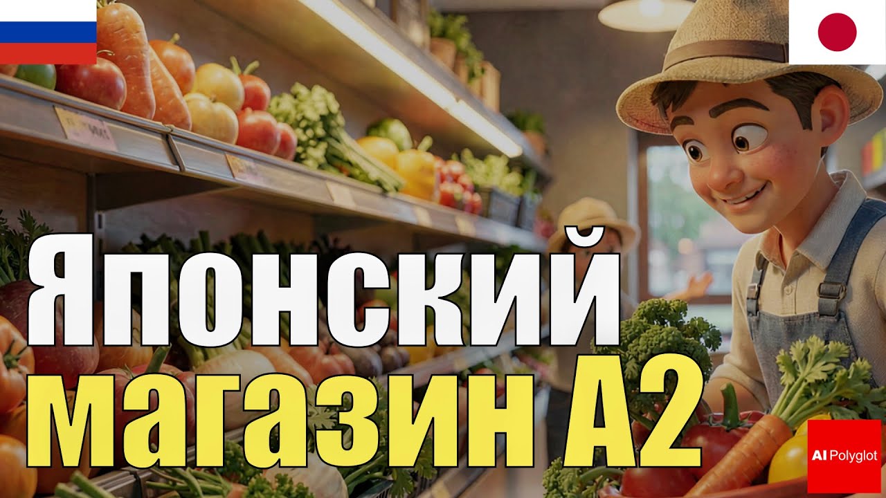 Японские покупки A2 | Практика аудирования | c хираганой | словарь