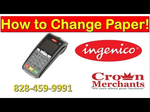 How to change your paper in the Ingenico