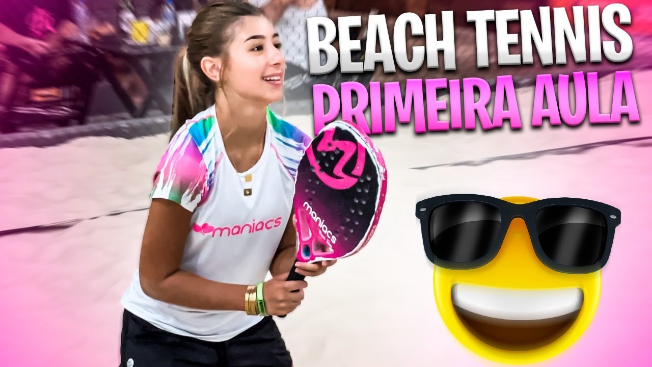 MINHA PRIMEIRA AULA DE BEACH TENNIS