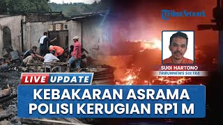 Asrama Polisi Polsek Kemaraya Kendari Terbakar, Total Kerugian Materi Ditaksir Capai Rp1 Miliar