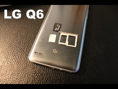 LG Q6 How to remove and install SIM / Memory CARD