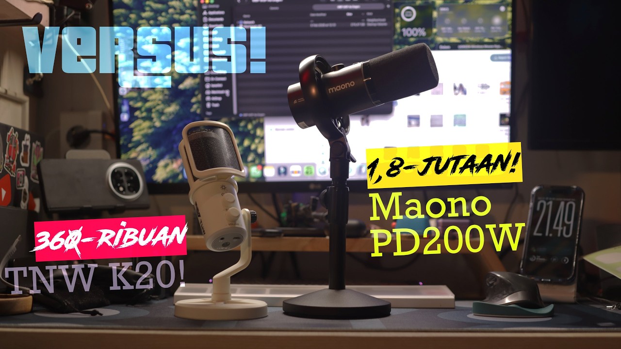 Mic Condenser Wireless 360-Ribuan Ini Mampu Lawan Mic yang 4x LIPAT Harganya?  Jajal TNW K20!