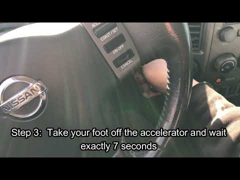 2005 Nissan Titan service engine soon light reset.  Oil change reset