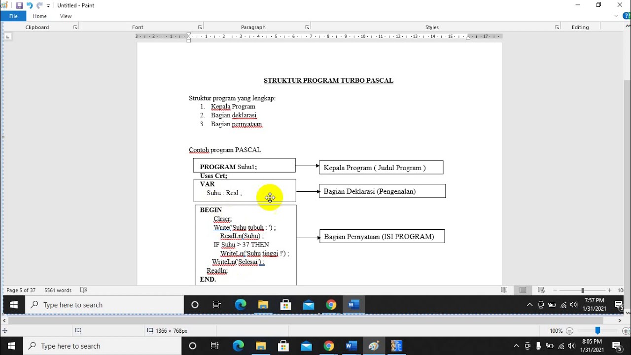 Memulai Program Pascal
