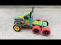 How To Make Matchbox Tractor With Trolley DIY Matchbox Truck Using DC Motor